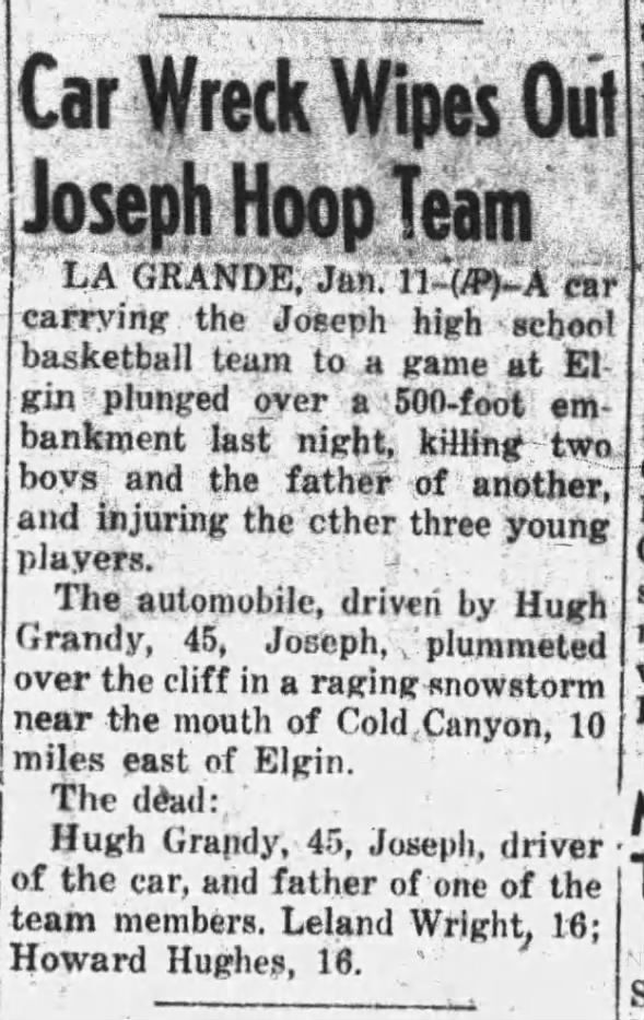 Joseph Hoop Team 1/11/1947
